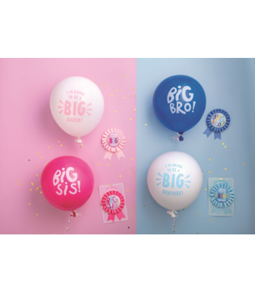 Mud Pie Mud Pie Sibling Button & Balloon Sets
