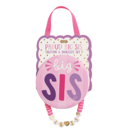 Mud Pie Mud Pie Pink Sister Bracelet Set