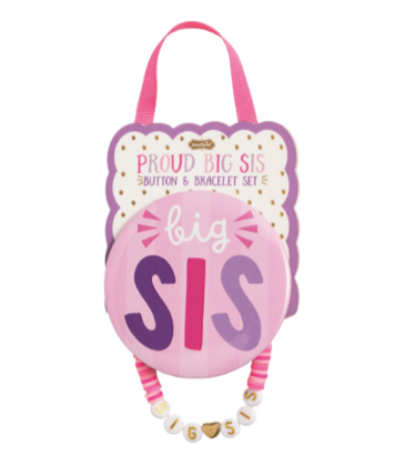 Mud Pie Mud Pie Pink Sister Bracelet Set