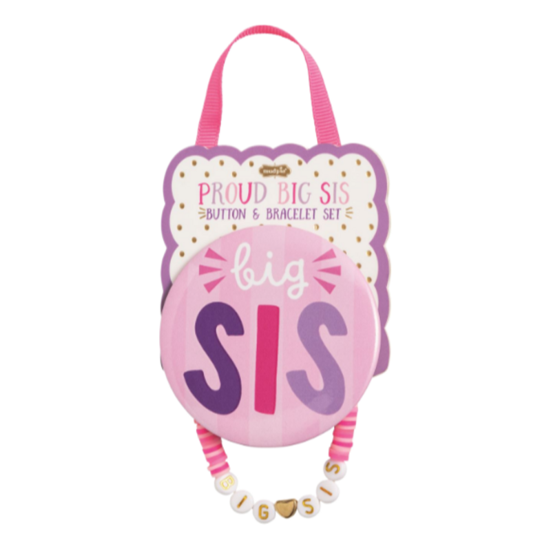 Mud Pie Mud Pie Pink Sister Bracelet Set