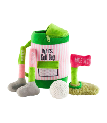 Mud Pie Mud Pie Pink My Golf Bag Plush Set