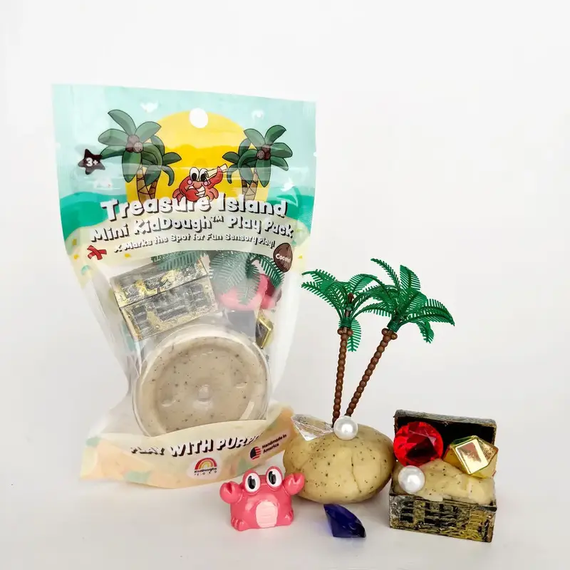 Earth Grown KidDoughs Mini Play Pack - Treasure Island