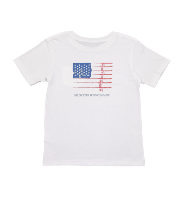 Saltwater Boys Co. Saltwater Boys Co. Fishing Pole Flag Graphic Tee