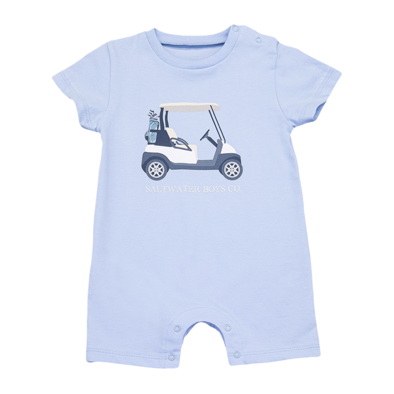 Saltwater Boys Co. Saltwater Boys Co. Golf Cart Graphic Romper