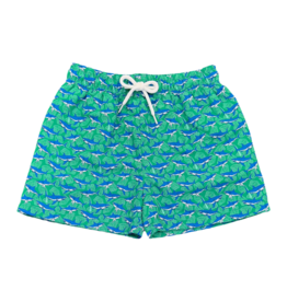 Saltwater Boys Co. Saltwater Boys Co. Green Shark Saint Simons Swim Trunk