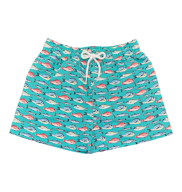 Saltwater Boys Co. Saltwater Boys Co. Aqua Fish Saint Simons Swim Trunk