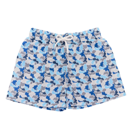 Saltwater Boys Co. Saltwater Boys Co. Blue Camo Saint Simons Swim Trunk