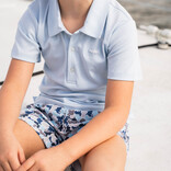 Saltwater Boys Co. Saltwater Boys Co. Blue Camo Saint Simons Swim Trunk