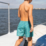 Saltwater Boys Co. Saltwater Boys Co. Green Shark Saint Simons Swim Trunk