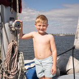 Saltwater Boys Co. Saltwater Boys Co. Light Blue Topsail Performance Short