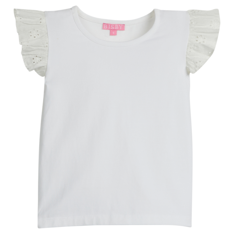 Bisby Bisby White Eyelet Tank