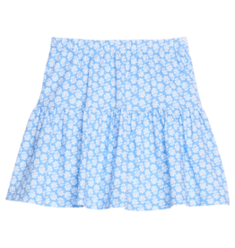 Bisby Bisby Periwinkle Block Print Sally Skort