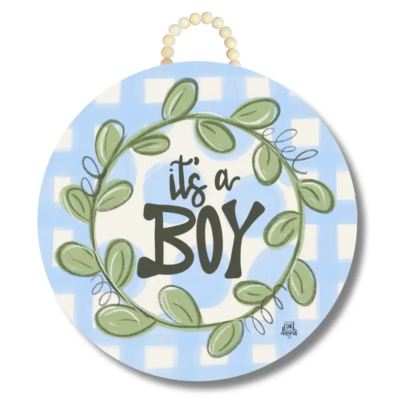 DK Designs It's a Boy Door Hanger