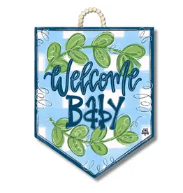 DK Designs Blue Baby Pennant Door Hanger