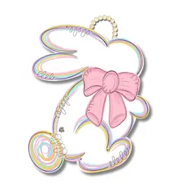 DK Designs White Bunny Door Hanger