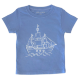 Mustard & Ketchup Mustard & Ketchup Denim Pirate Ship T-Shirt