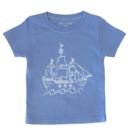 Mustard & Ketchup Mustard & Ketchup Denim Pirate Ship T-Shirt