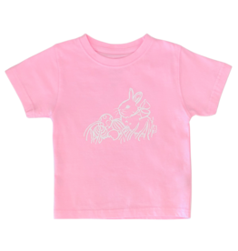 Mustard & Ketchup Mustard & Ketchup Light Pink Bunny T-Shirt