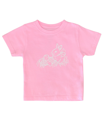 Mustard & Ketchup Mustard & Ketchup Light Pink Bunny T-Shirt