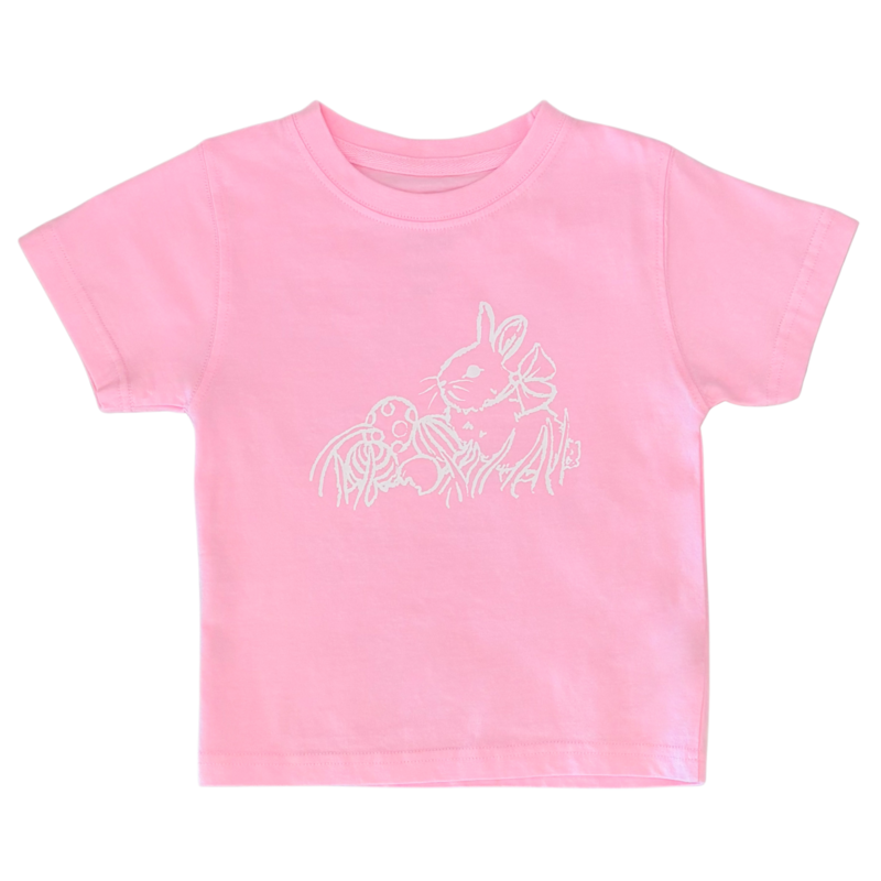 Mustard & Ketchup Mustard & Ketchup Light Pink Bunny T-Shirt