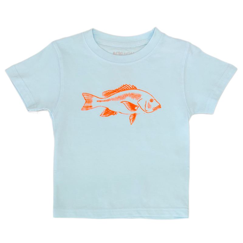 Mustard & Ketchup Mustard & Ketchup Light Blue Snapper T-Shirt