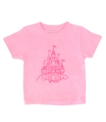 Mustard & Ketchup Mustard & Ketchup Light Pink Castle T-Shirt