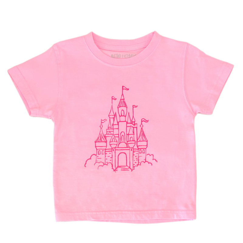 Mustard & Ketchup Mustard & Ketchup Light Pink Castle T-Shirt