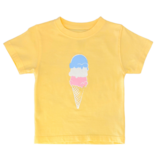 Mustard & Ketchup Mustard & Ketchup Yellow Ice Cream Cone T-Shirt