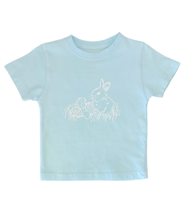 Mustard & Ketchup Mustard & Ketchup Light Blue Easter Bunny T-Shirt