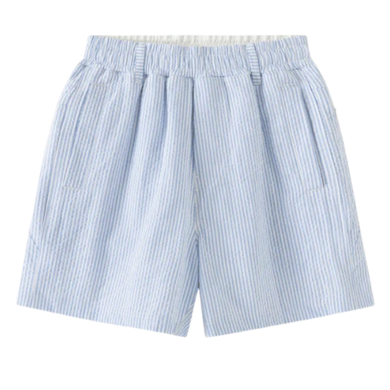 Meripex Meripex Blue/White Seersucker Freeballer Shorts