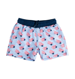 PRODOH Prodoh Boogie Board Swim Trunk - American Flag Print