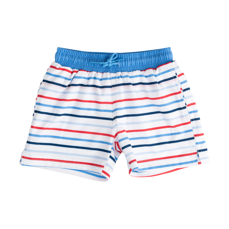 PRODOH Prodoh Boogie Board Swim Trunk - Americana Summer Stripe