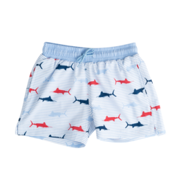 PRODOH Prodoh Boogie Board Swim Trunk - Windsurfer Fish Print