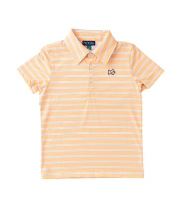 PRODOH Prodoh Pro Performance Polo - Orange Chiffon Stripe