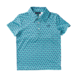 PRODOH Prodoh Pro Performance Polo - Marine Green Shell Print