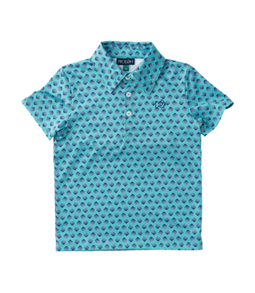 PRODOH Prodoh Pro Performance Polo - Marine Green Shell Print