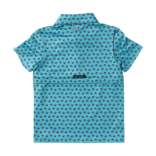 PRODOH Prodoh Pro Performance Polo - Marine Green Shell Print