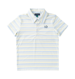 PRODOH Prodoh Pro Performance Polo - Yellow Pear Windsurfer Stripe