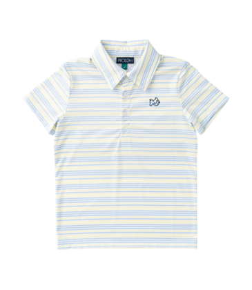 PRODOH Prodoh Pro Performance Polo - Yellow Pear Windsurfer Stripe