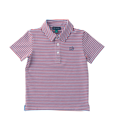 PRODOH Prodoh Too Cool for School Polo - Americana Stripe