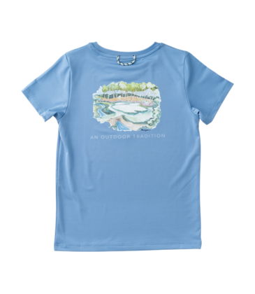 PRODOH Prodoh Pro Performance T-Shirt - Ashleigh Blue Golf Course