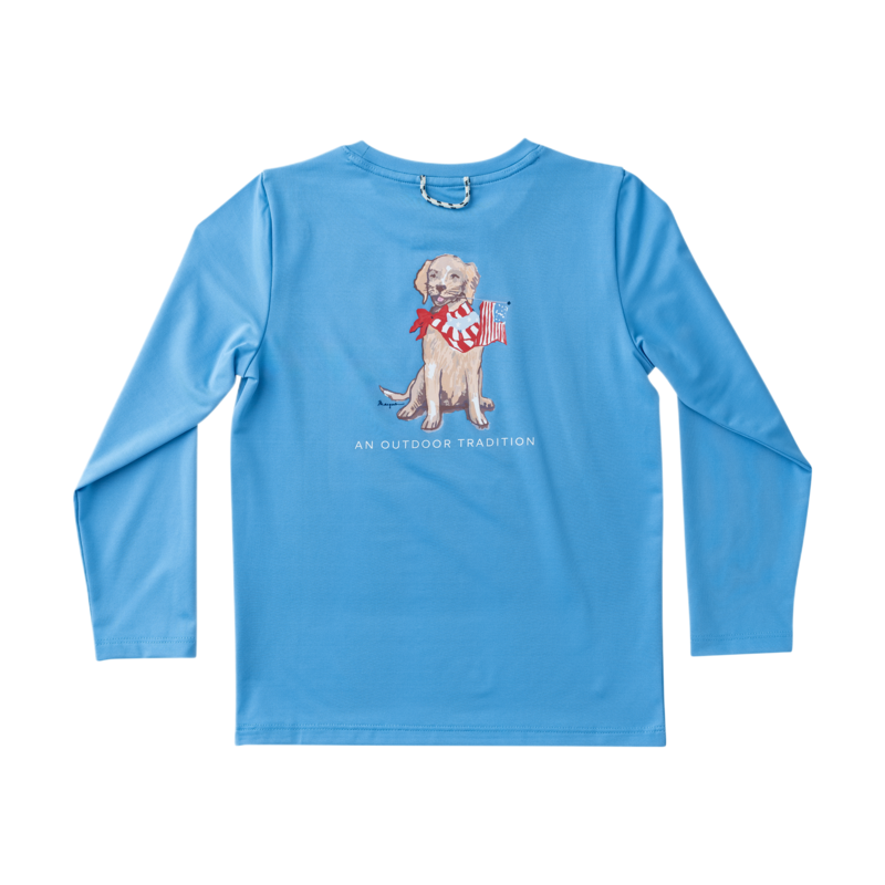 PRODOH Prodoh Pro Performance LS T-Shirt - Marina Blue Dog