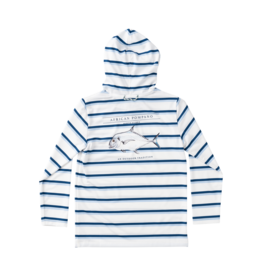 PRODOH Prodoh Pro Performance Hoodie - Windsurfer Navy Peony Stripe