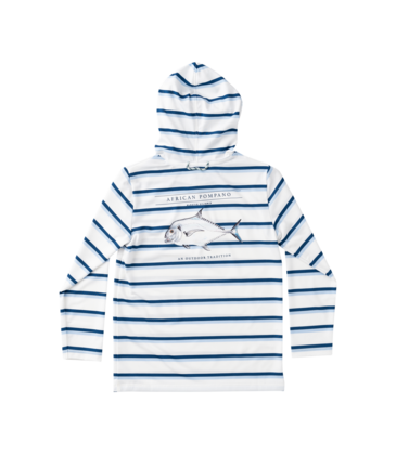 PRODOH Prodoh Pro Performance Hoodie - Windsurfer Navy Peony Stripe