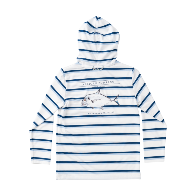 PRODOH Prodoh Pro Performance Hoodie - Windsurfer Navy Peony Stripe