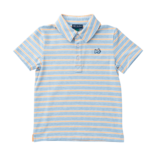 PRODOH Prodoh Too Cool for School Polo - Windsurfer Orange Chiffon Stripe