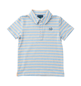 PRODOH Prodoh Too Cool for School Polo - Windsurfer Orange Chiffon Stripe