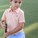 PRODOH Prodoh Pro Performance Polo - Orange Chiffon Stripe