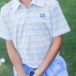 PRODOH Prodoh Pro Performance Polo - Yellow Pear Windsurfer Stripe