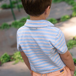 PRODOH Prodoh Too Cool for School Polo - Windsurfer Orange Chiffon Stripe